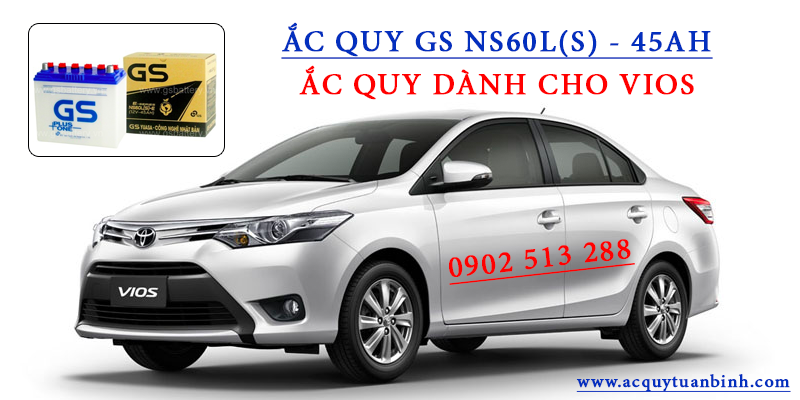 ắc quy xe vios